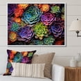 thumbnail image 1 of Designart "Green Blue Succulents modern Succulents" Floral Floater Framed Canvas Wall Art, 1 of 7