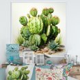 Designart "Green Cactus Impression in the Desert I" Food & Beverage