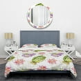 thumbnail image 1 of Designart 'Green Cactus Pattern' Mid-Century Modern Duvet Cover Set, 1 of 4