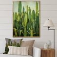 thumbnail image 1 of Designart "Green Cactus Shape Mosaic" Cactus Floater Framed Wall Art Prints, 1 of 1