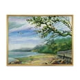 thumbnail image 1 of Designart 'Green Coast of The Baltic Sea' Nautical & Coastal Framed Canvas Wall Art Print, 1 of 5