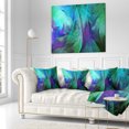 thumbnail image 1 of Designart Green Fractal Abstract Pattern - Abstract Throw Pillow - 16x16, 1 of 1