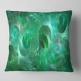 thumbnail image 1 of Designart Green Fractal Glass Texture - Abstract Throw Pillow - 16x16, 1 of 4