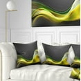 thumbnail image 1 of Designart Green Gold Texture Pattern - Abstract Throw Pillow - 18x18, 1 of 5