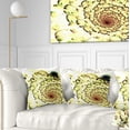 thumbnail image 1 of Designart Green Light Fractal Flower Pattern - Abstract Throw Pillow - 16x16, 1 of 5