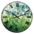 thumbnail image 1 of Designart 'Green Mountain Spring' Traditional wall clock, 1 of 3
