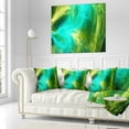 thumbnail image 1 of Designart Green Mystic Psychedelic Design - Abstract Throw Pillow - 18x18, 1 of 1