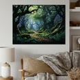 thumbnail image 1 of Designart "Green Oak Tree Shadows II" Landscapes Canvas Wall Art, 1 of 5