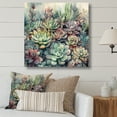 thumbnail image 1 of Designart "Green Red Cactus Scenery I" Floral Cactus Canvas Print, 1 of 5