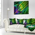 thumbnail image 1 of Designart Green Stained Glass Texture - Abstract Throw Pillow - 16x16, 1 of 1