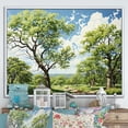 thumbnail image 1 of Designart "Green Tree Sycamore Charm II" Tree Sycamore Floater Framed Canvas Print, 1 of 7