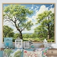 thumbnail image 1 of Designart "Green Tree Sycamore Charm II" Tree Sycamore Floater Framed Canvas Print, 1 of 7