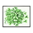 thumbnail image 1 of Designart 'Green Vintage Leaves of Shamrock' Traditional Framed Canvas Wall Art Print, 1 of 5