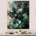 thumbnail image 1 of Designart "Green White Marbled Artistry I" Modern Geometric Wall Art Living Room, 1 of 5