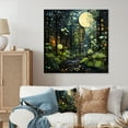 thumbnail image 1 of Designart "Green Yellow City Jungle II" Abstract Collages Metal Wall Art, 1 of 1