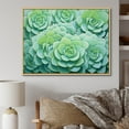 thumbnail image 1 of Designart "Greenery Of Blooming Succulents" Succulent Floater Framed Canvas Wall Art, 1 of 5