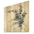 thumbnail image 1 of Designart 'Grey Abstract Flower III' Traditional Print on Natural Pine Wood, 1 of 3