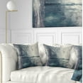 thumbnail image 1 of Designart Grey Abstract Pattern Oil Painting - Abstract Throw Pillow - 16x16, 1 of 5