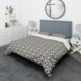 thumbnail image 1 of Designart 'Grey Abstract Pattern' Scandinavian Duvet Cover Set, 1 of 4