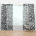 thumbnail image 1 of Designart 'Grey Abstract Pixelation' Modern & Contemporary Curtain Panel, 1 of 4