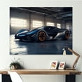 thumbnail image 1 of Designart "Grey And Orange Rhythms Of Horsepower" Cars American Muscle Canvas Art Print, 1 of 5
