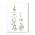 thumbnail image 1 of Designart 'Grey Eucalyptus Branches On White' Traditional Framed Art Print, 1 of 4