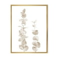 thumbnail image 1 of Designart 'Grey Eucalyptus Branches On White' Traditional Framed Canvas Wall Art Print, 1 of 5