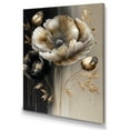thumbnail image 1 of Designart Grey Gold Flower Bouquet V Canvas Wall Art, 1 of 5