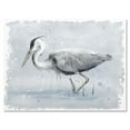 thumbnail image 1 of Designart ' Grey Heron Bird In Lake ' Farmhouse Canvas Wall Art Print, 1 of 4