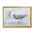 thumbnail image 1 of Designart 'Grey Heron Bird In Lake' Farmhouse Framed Art Print, 1 of 4