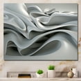 thumbnail image 1 of Designart "Grey Infinite Ripples" Modern Waves Wall Art For Kitchen, 1 of 5