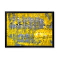 thumbnail image 1 of Designart 'Grey Meets Yellow Abstract Art I' Modern Framed Art Print, 1 of 4
