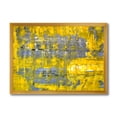 thumbnail image 1 of Designart 'Grey Meets Yellow Abstract Art I' Modern Framed Art Print, 1 of 4