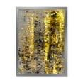 thumbnail image 1 of Designart 'Grey Meets Yellow Abstract Art II' Modern Framed Art Print, 1 of 4