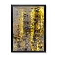 thumbnail image 1 of Designart 'Grey Meets Yellow Abstract Art II' Modern Framed Art Print, 1 of 4