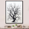 thumbnail image 1 of Designart "Grey Monochromatic Tree Charm I" Floral & Botanical Floater Framed Wall Art Living Room, 1 of 7