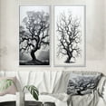 thumbnail image 1 of Designart "Grey Monochromatic Tree Charm II" Tree Monochrome Framed Wall Art Set Of 2 - Grey Floral Gallery Wall Frame Set For Home Decor, 1 of 7