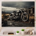 thumbnail image 1 of Designart "Grey Motorcycle Monochrome horizon Photography II" Transportation Wall Decor, 1 of 5