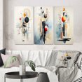 thumbnail image 1 of Designart "Grey Suprematism modern Balance II" Abstract Wall Art Set Of 3 - Grey Suprematism Gallery Set For Office Decor, 1 of 7