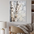 thumbnail image 1 of Designart "Grey Sycamore Shade Minimalism II" Tree Sycamore Floater Framed Canvas Wall Art, 1 of 5