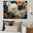 thumbnail image 1 of Designart "Grey-Toned Mums" Mums Canvas Prints, 1 of 7