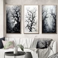 thumbnail image 1 of Designart "Grey Tree Eternal Forms II" Landscape Trees Framed Wall Art Set Of 3 - Grey Trees Frame Canvas Set For Living Room Decor, 1 of 7