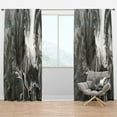 thumbnail image 1 of Designart 'Grey, White and White Marble Acrylic IV' Modern Blackout Curtain Panel, 1 of 4