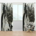 thumbnail image 1 of Designart 'Grey, White and White Marble Acrylic IX' Modern Blackout Curtain Panel, 1 of 4