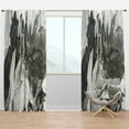 thumbnail image 1 of Designart 'Grey, White and White Marble Acrylic VI' Modern Curtain Panel, 1 of 4