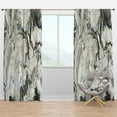 thumbnail image 1 of Designart 'Grey, White and White Marble Acrylic VIII' Modern Curtain Panel, 1 of 4