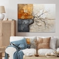 thumbnail image 1 of Designart "Grey Yellow Fractal Abstraction" Modern Wall Art Living Room, 1 of 5