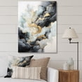 thumbnail image 1 of Designart "Grey Yellow Minimalism Serenity In Flow" Minimalism Canvas Wall Art, 1 of 5
