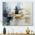 thumbnail image 1 of Designart "Grey composition Reflections II" Abstract Collages Canvas Art Print, 1 of 5
