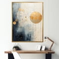 thumbnail image 1 of Designart "Grunge Collage In Astrological Minimalism" Astrology Floater Framed Wall Decor, 1 of 5